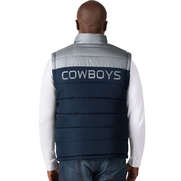 NWT FANATICS Dallas Cowboys Reversible Puffer Vest - size XXL - Picture 2 of 12